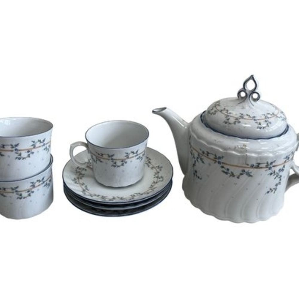 Elegant Floral Tea Set
